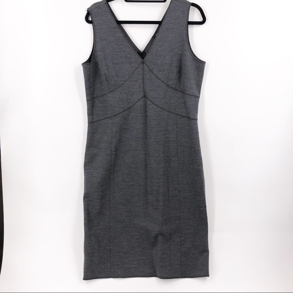 ✅‎ Bern and Mort Grey Wool Sheath Dress Size 16
